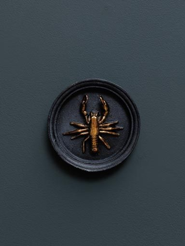 Déco murale HOMARD doré