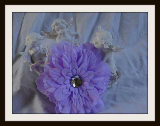 BARRETTE BÉBÉ/FILLE. PÉTUNIA violine