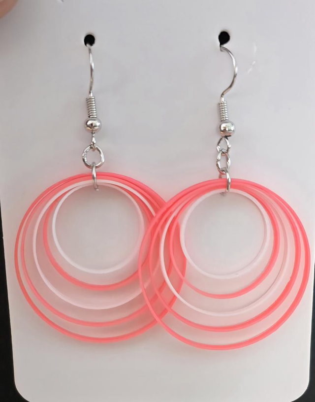 Boucles d'oreilles aux cinq spirales 