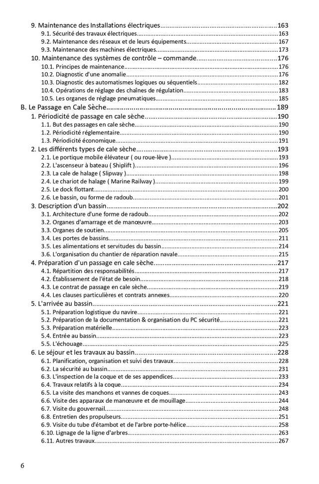 a- Tarif étudiant - Maintenance, Passage en Cale sèche & Essais des Navires