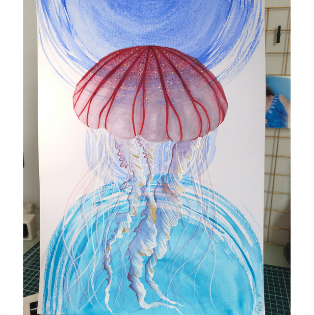 Méduse aquarelle