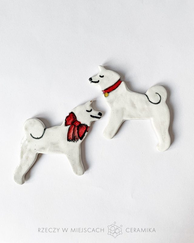 Magnes 'PIESEK' | Szpic świąteczny