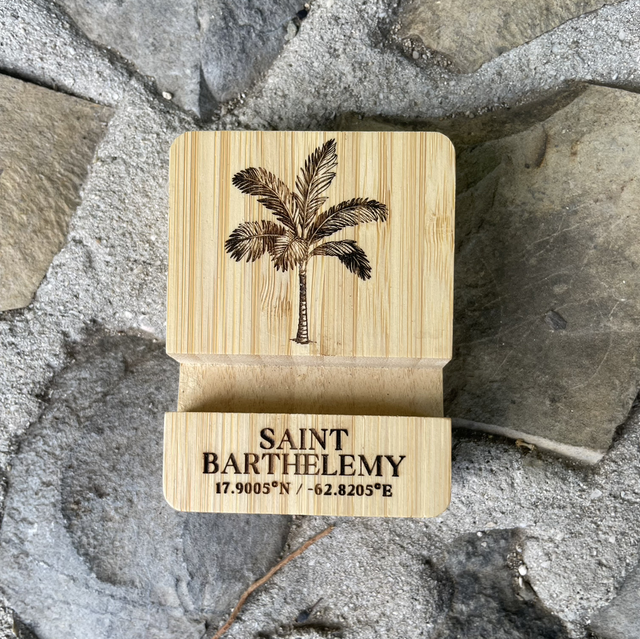 Porte téléphone en bambou