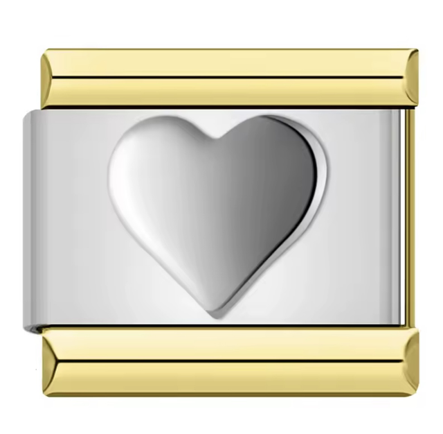 Charm Corazón Bicolor 2 