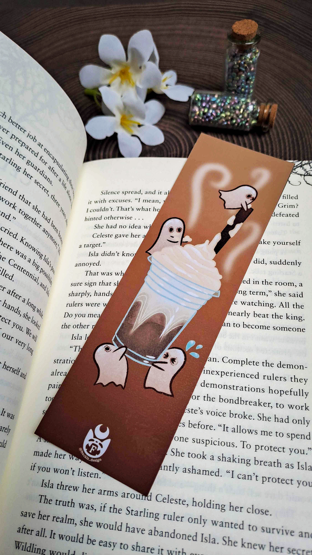 Ghostly Latte Bookmark