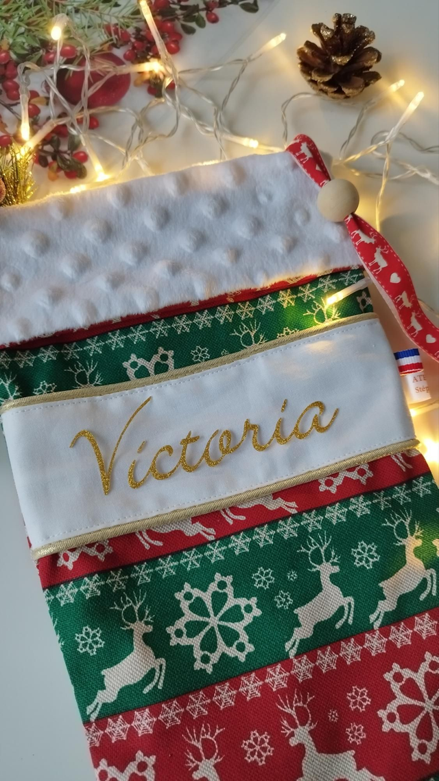 Chaussette de Noël * Flocon *