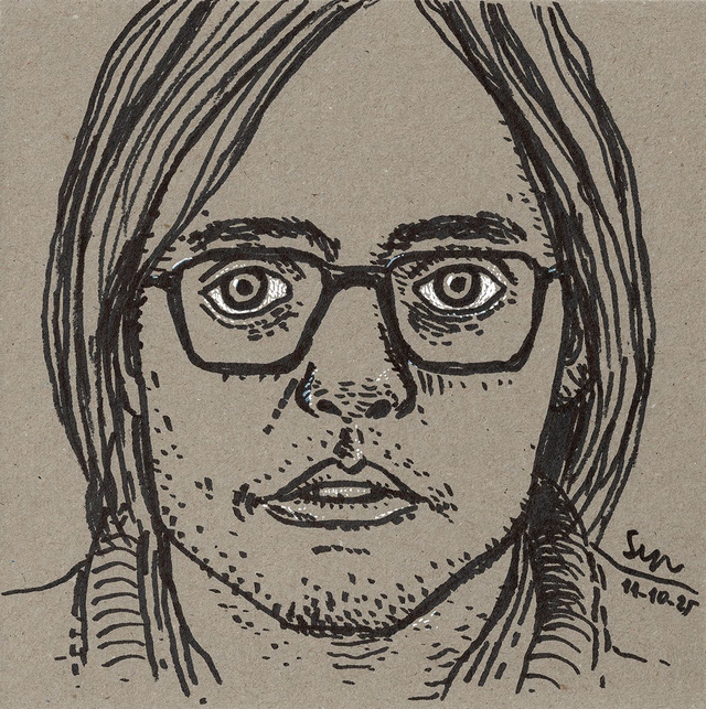 Dibujo: Retrato de Jared Leto (Las vidas posibles de Mr. Nobody)