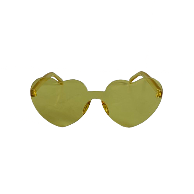 Lunette Coeur Jaune 