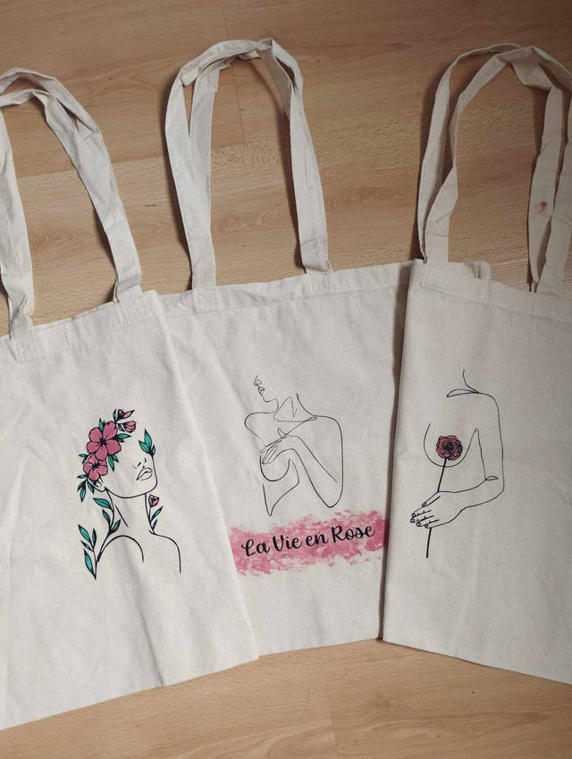 Tote bag - octobre Rose