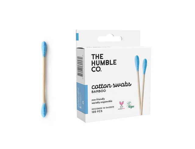 [The Humble Co.] Bamboe wattenstaafjes - blauw