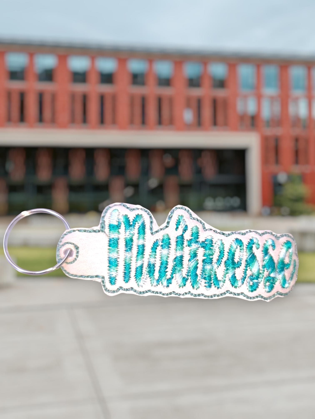 Porte clef maîtresse vert foncé 