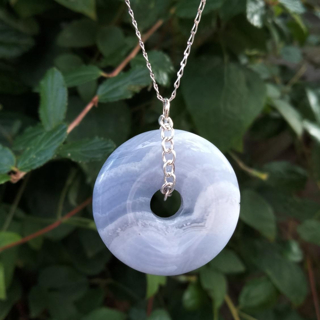 Blue Lace Agate Doughnut