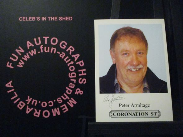 Peter Armitage (Bill Webster) Original Coronation Street Pre-Print Cast Card