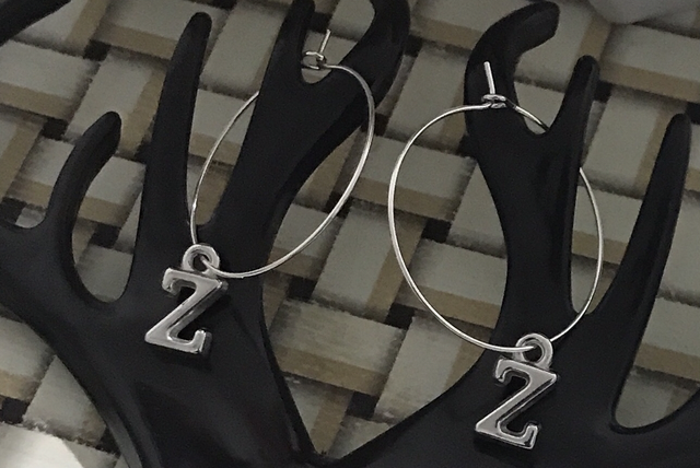 Silver Colour Hoop Earrings- Z- SHE01