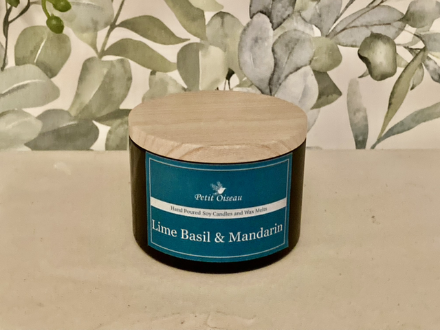 Lime Basil & Mandarin 155g Soy Wax Candle 