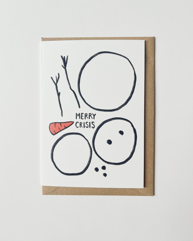 Weihnachtskarte "Merry Crisis"