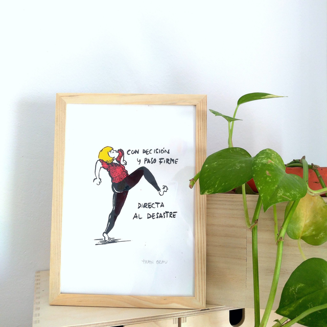 DIRECTA AL DESASTRE SERIGRAFIA TXAN GRAU