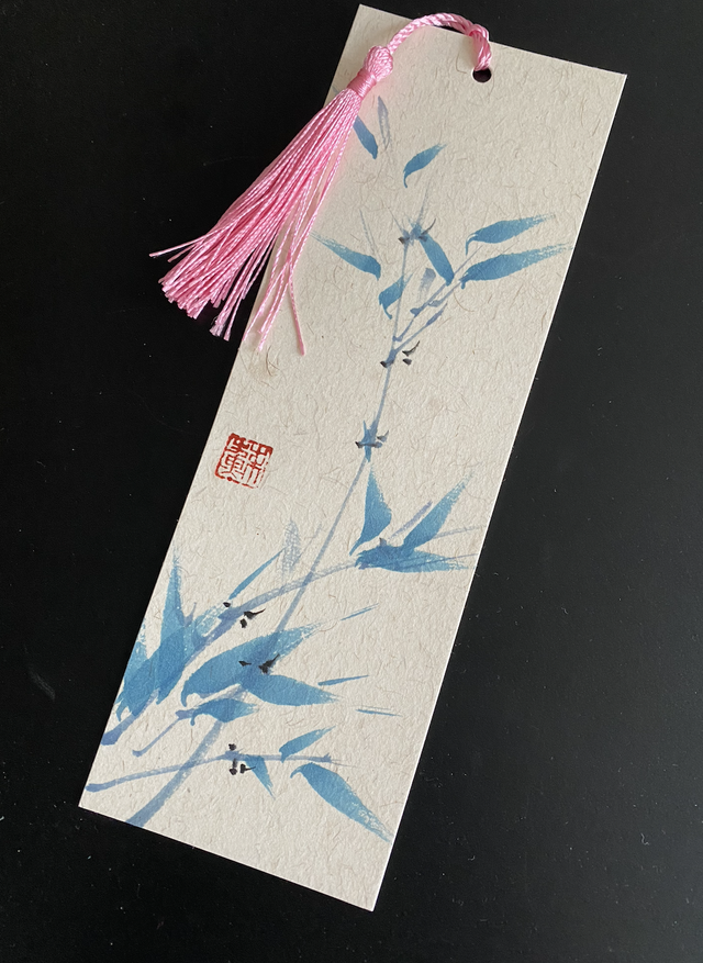 original, hand-painted bamboo bookmarks