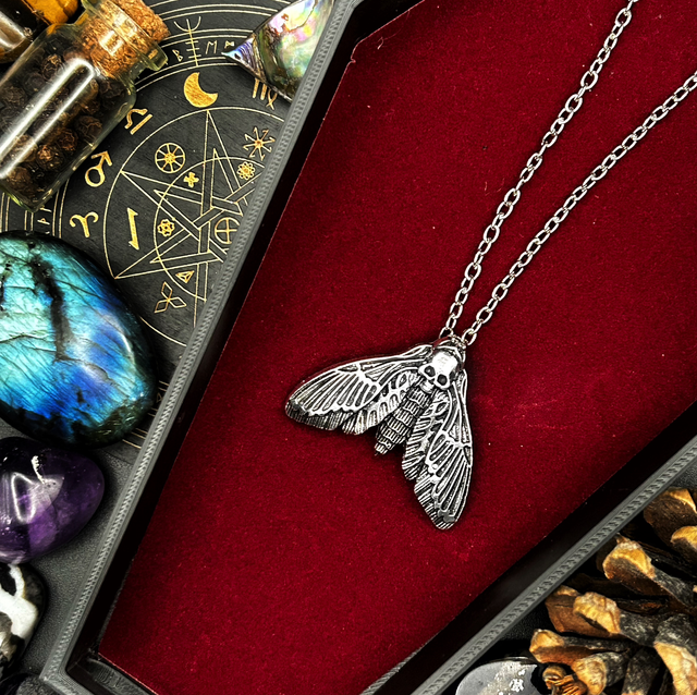 Death moth II necklace 