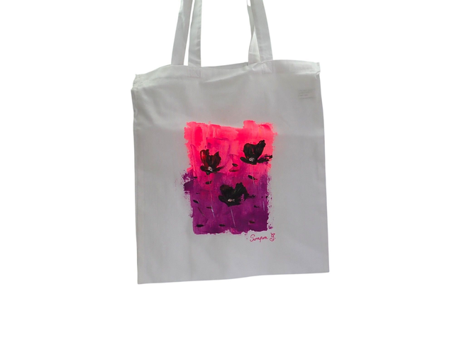 Sac cabas peint à la main