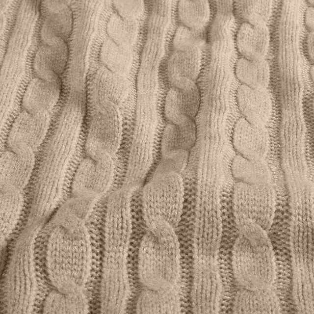 Tissu torsade Beige