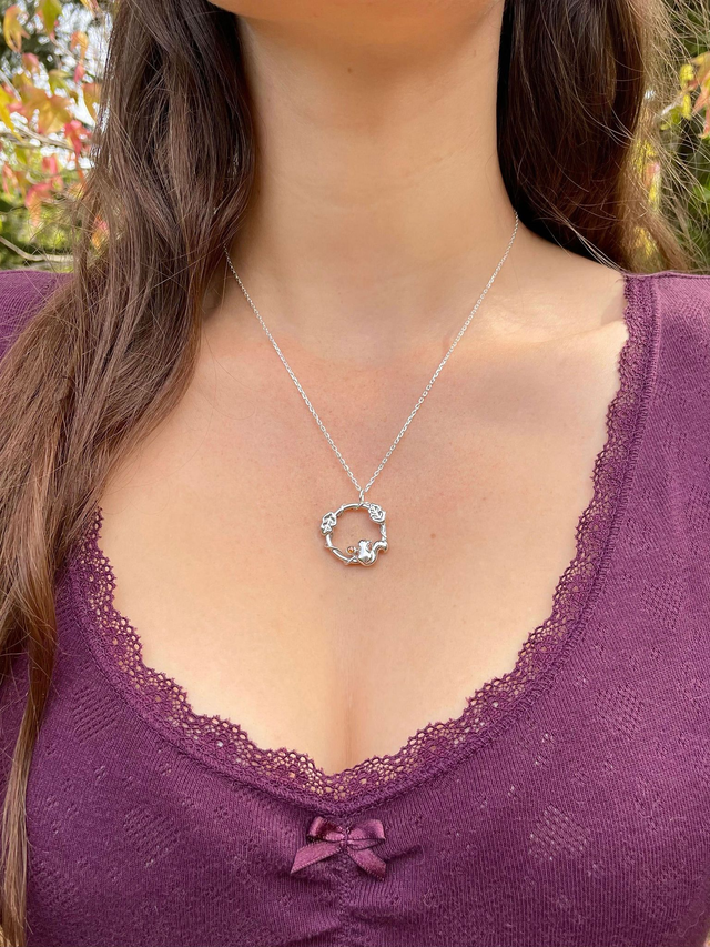 🍁 Collier Forêt d'automne - Pièce unique