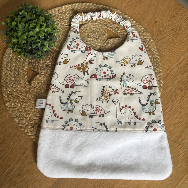 Bavoir/Serviette de cantine DINOSAURES