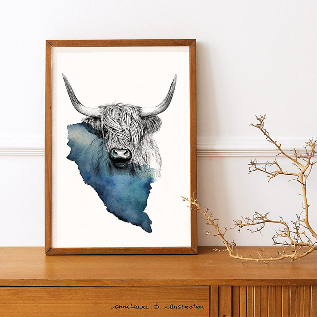 Affiche Highland cattle