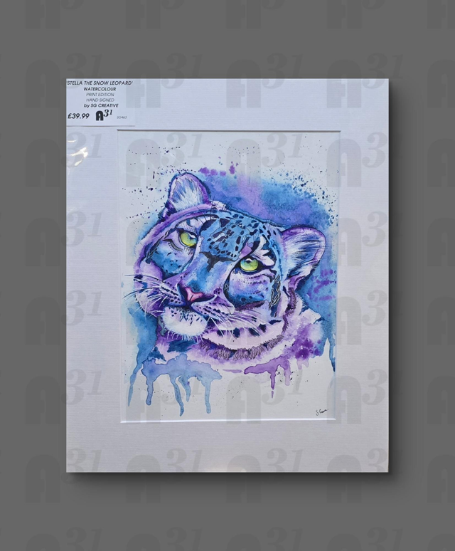 463. Snow leopard print