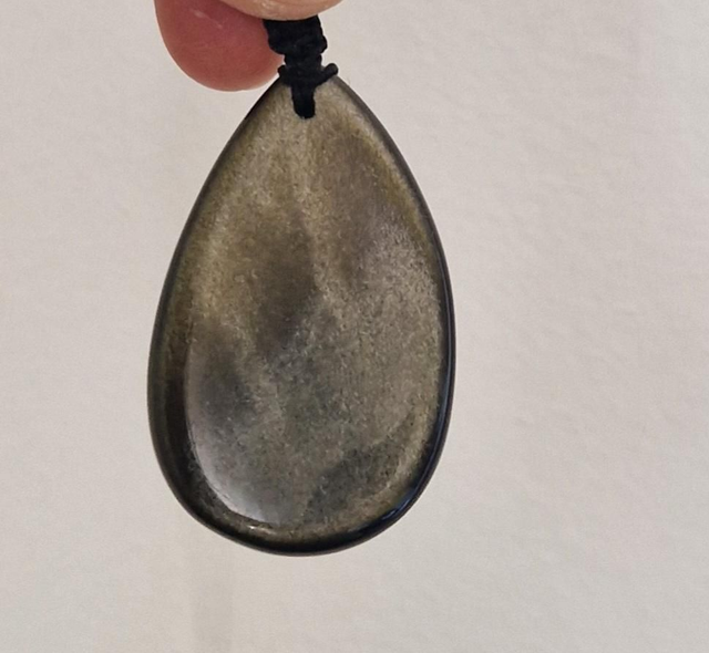 Pendentif Obsidienne
