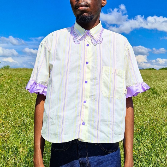 Chemise upcyclée Eugénie – Taille XL