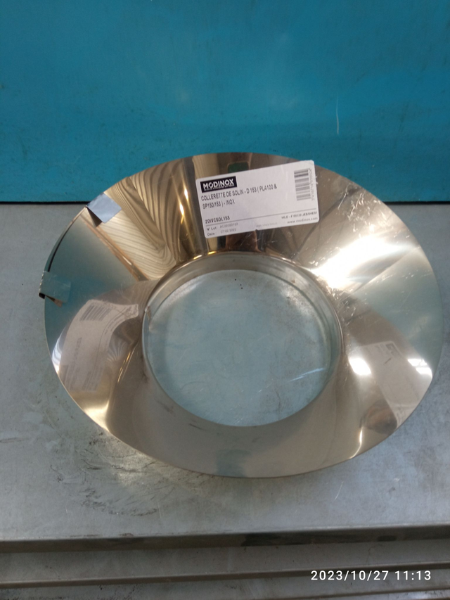 Collerette de solin INOX D100int - 2DIVCSOL153 