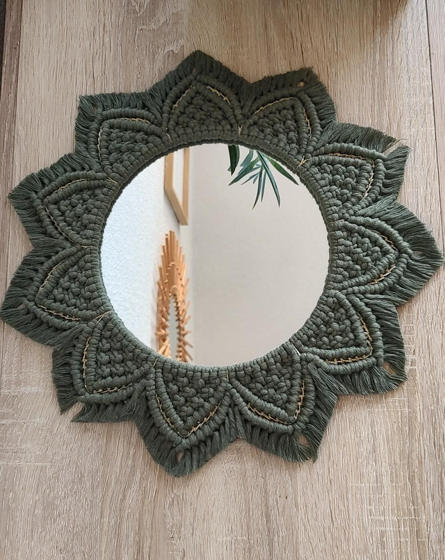 MANDALA Kaki • Avec ou sans miroir