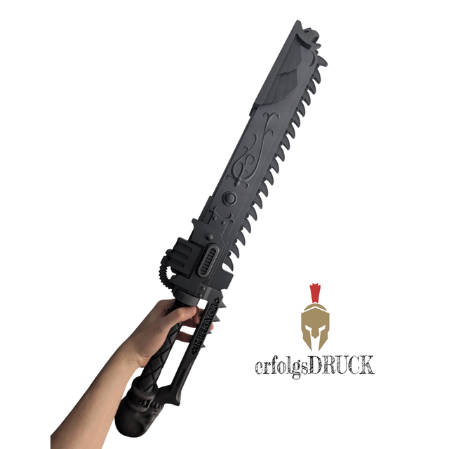 WH40k - Chainsword - Kettenschwert | passend für Warhammer 40k Darktide Cosplay | 3D Druck | Replikat Replica | Fan-Art Prop