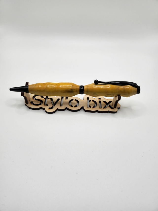 Stylo noir brillant en Barberis