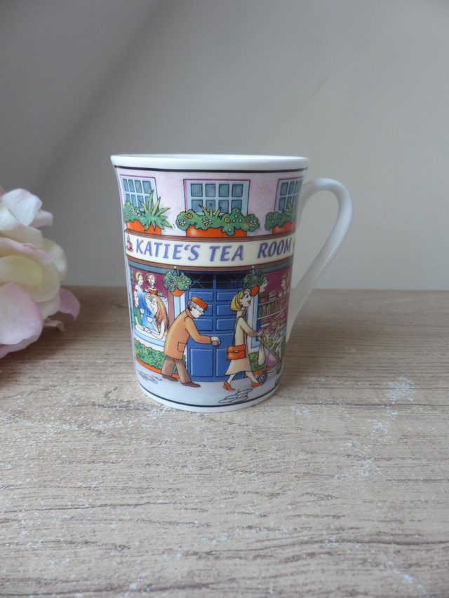Mug La Vie à Londres Windsor Porcelaine de Chine, Tasse Anglaise Coutumes et Mode de Londres Vintage