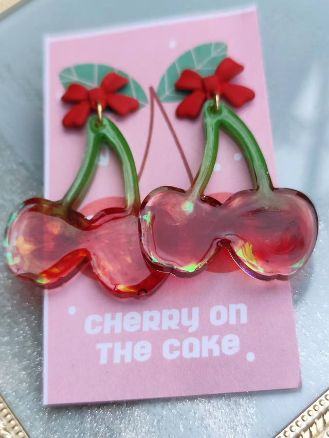 Boucles d'oreilles 'Cherry on the cake' 