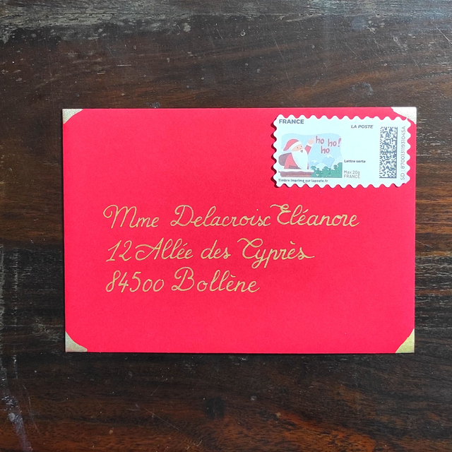 Carte Origami Etoile Calligraphie Meilleurs Vœux | Fait Main