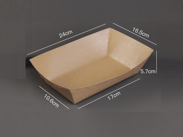 Premium Kraft Paper Food Tray – No. 7 (BTC020)
