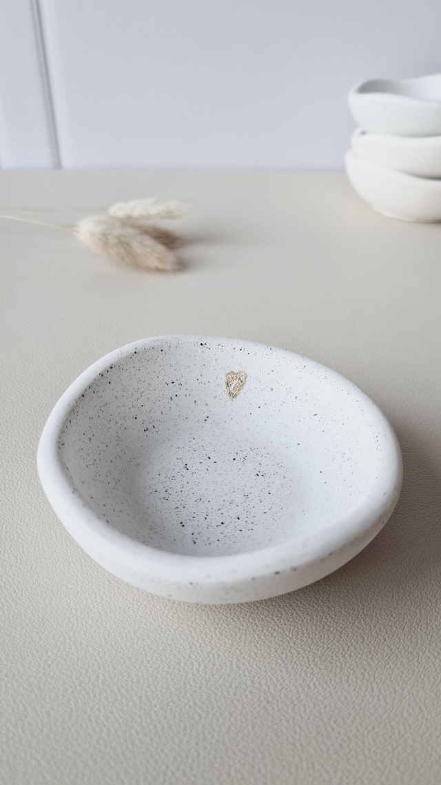 Coupelle Ondine blanc effet béton