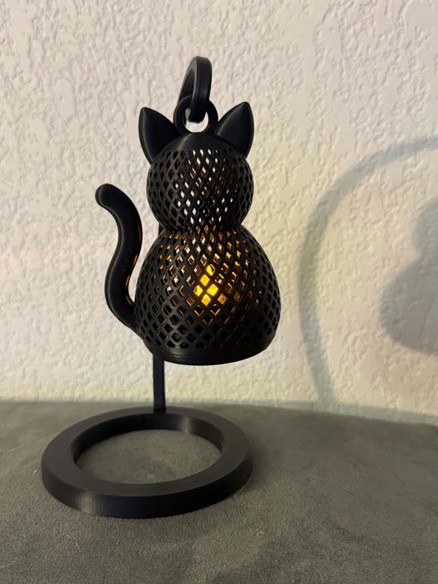 Veilleuse chat suspendu bougie LED – Lampe décorative LED