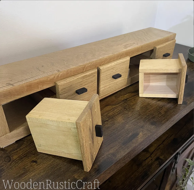 Handmade Reclaimed Oak 5-Drawer Chest