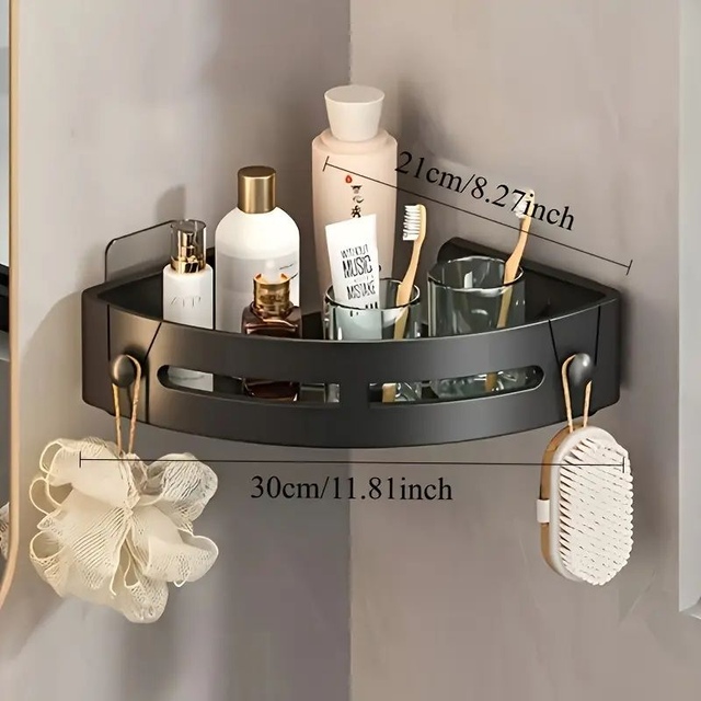 étagères d&#039;angle De Rangement  Sans Perçage, Paniers Triangulaires 