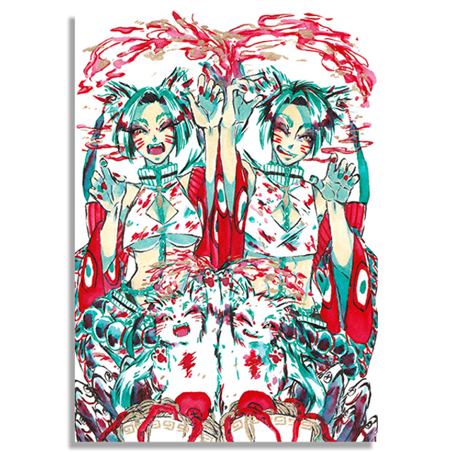 Bakeneko Twins Print