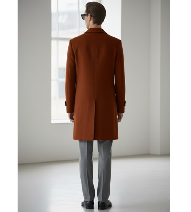 Cappotto classico terra bruciata