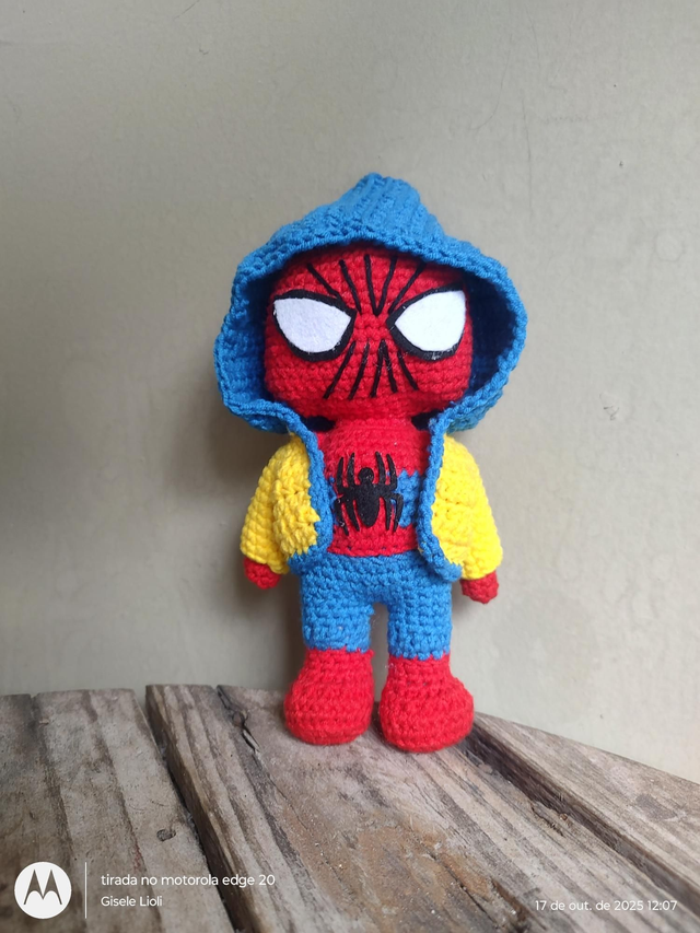 Boneco Amigurumi Homem Aranha
