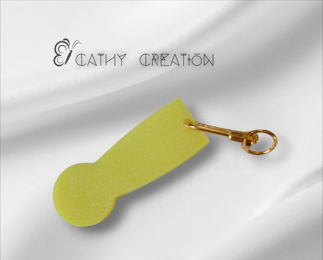 Jeton de caddie jaune 