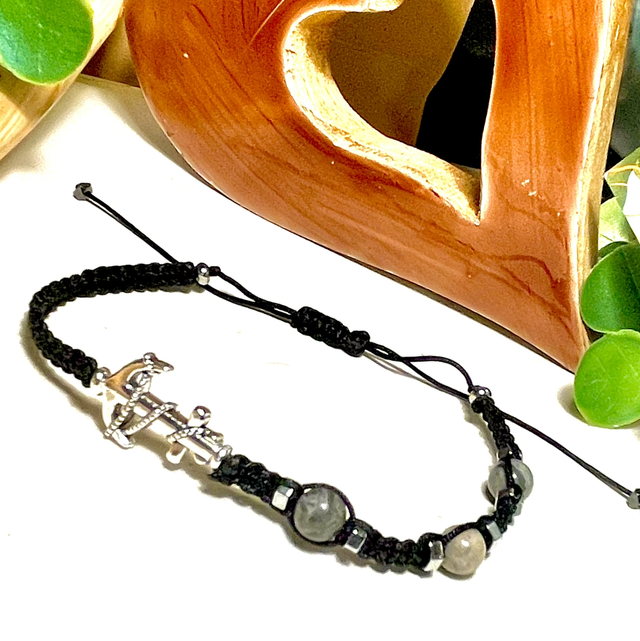 Bracelet Ancre Macramé Homme 