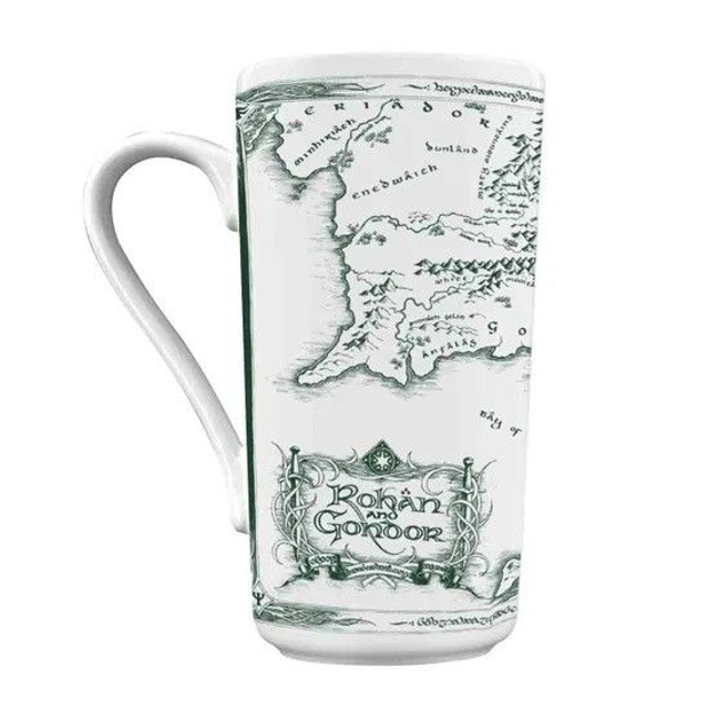 The Lord of The Rings: White Map Grande Mug