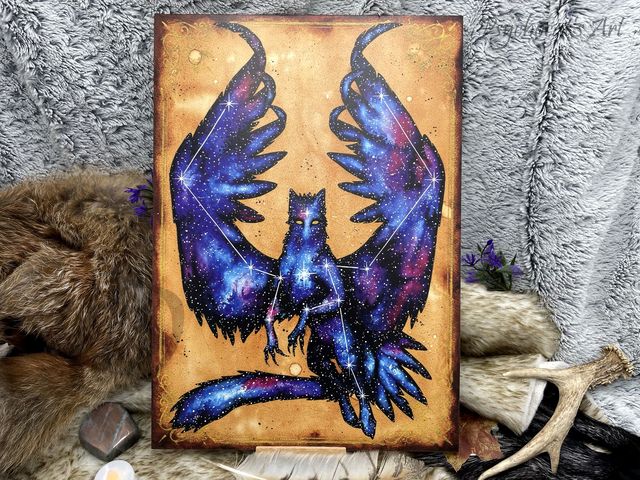 Griffon Cosmique 30X42cm